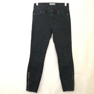 Madewell Skinny Skinny Zip Jeans in Rebel Wash